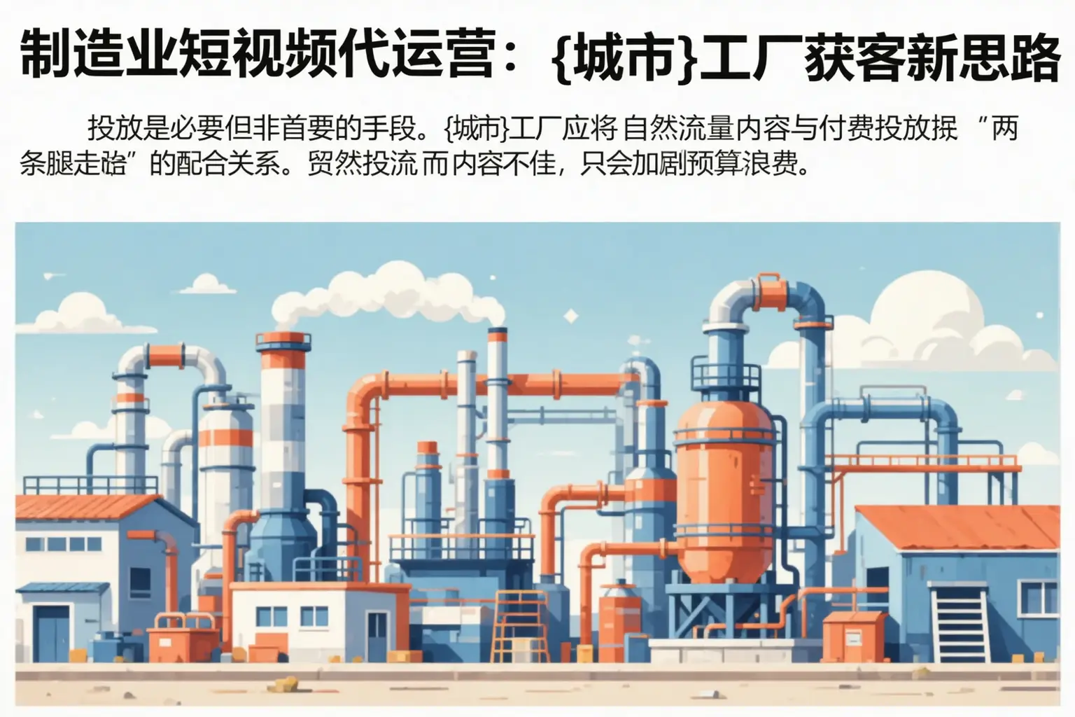 制造业短视频代运营:抚顺工厂获客新思路